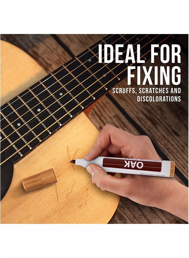 17-Piece Furniture Repair Kit, Wood Markers and Wax Sticks with Sharpener Kit for Stains, Scratches, Wood Floors, Tables, Carpenters, Bedposts, Touch Ups and Cover Ups - Image 5