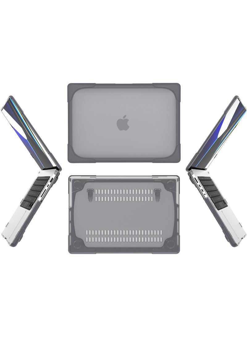 Rock Pow MacBook Pro 14.2/14 Inch Case 2023/2021 Release A2779 / A2442 with M2 M1 Pro/Max Chip Heavy Duty Hard Shell Dual Layer Protective Cover with Fold Kickstand for MacBook Pro - Image 5