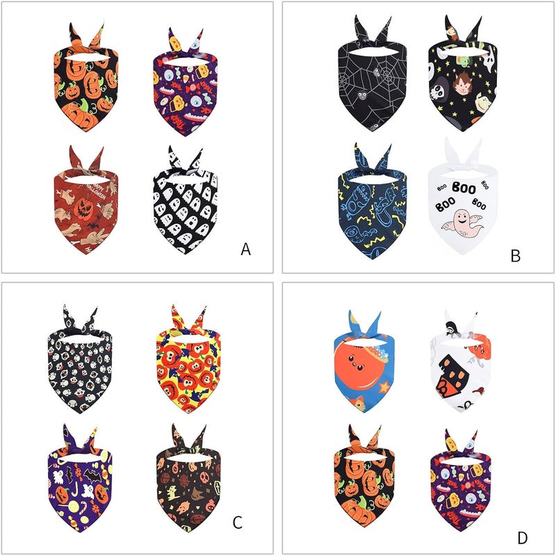 4lots Halloweens Triangles Dog Bib Pet Grooming Scarves Themed Pet Neckerchief for Dogs and Cats Lovely Dog Triangles Bib - Image 5
