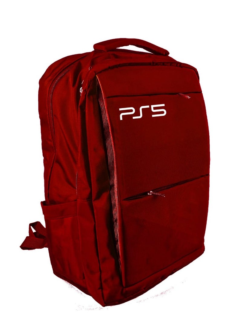 Generic Backpacks Bag For PlayStation 5 Travel Case Red  - Image 1