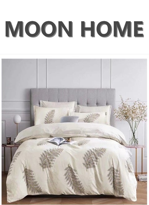 King/Queen/Single size Soft and Breathable Microfiber Hypoallergenic Beautiful Design Duvet Cover Set ,set includes 1 Comforter Cover, 1 Fitted Bedsheet, 4 Pillowcases