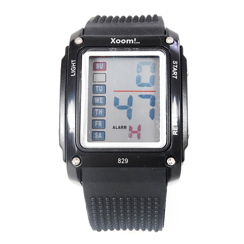 XOOM 8290101 Digital Wristwatch, Silicone Cord, Digital Wrist Watch, Illuminated Display, Unisex Wrist Watch, Water Resistant, - Image 1