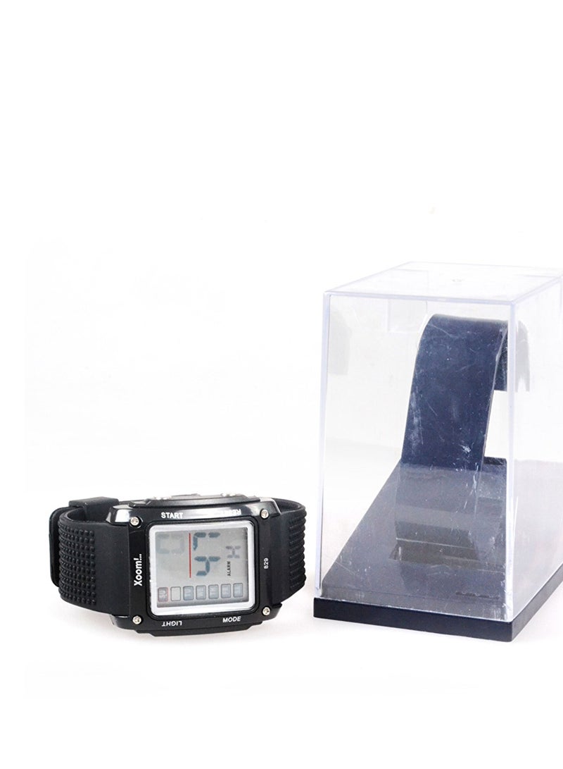 Xoom Digital Wristwatch Silicone Cord Digital Wrist Watch Illuminated Display Unisex Wrist Watch Water Resistant - Image 2