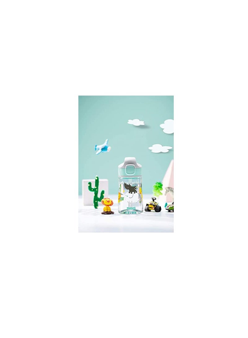 Sigg - Aluminium Kids Water Bottle - Miracle Jungle Friend - With Straw - Leakproof - Lightweight - Bpa Free - Scratch & Break Resistant - School & Sports - Light Green - 0.35L - Image 2