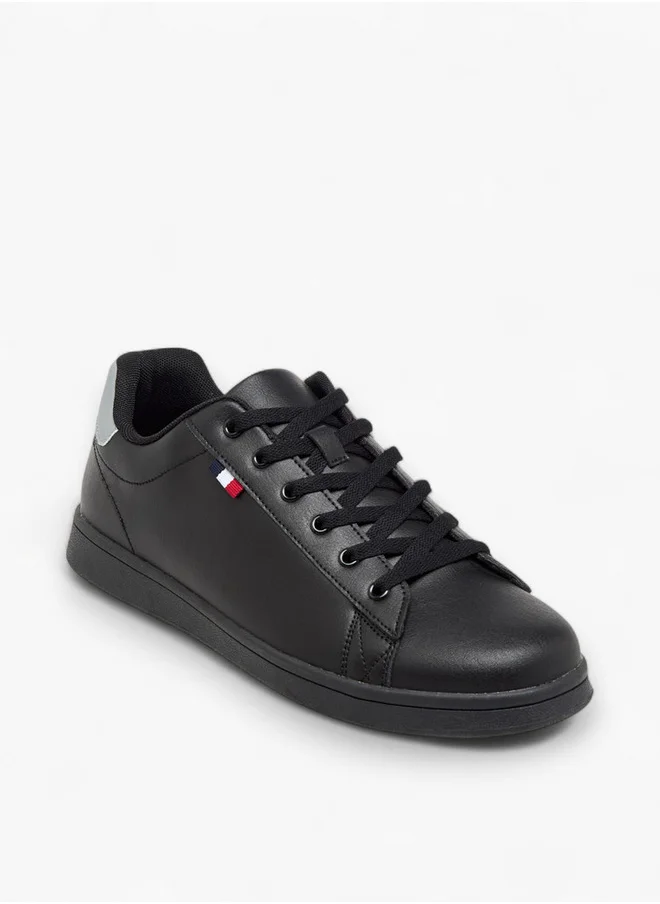 ال بي ال من شو اكسبرس Men's Panelled Lace-Up Sneakers