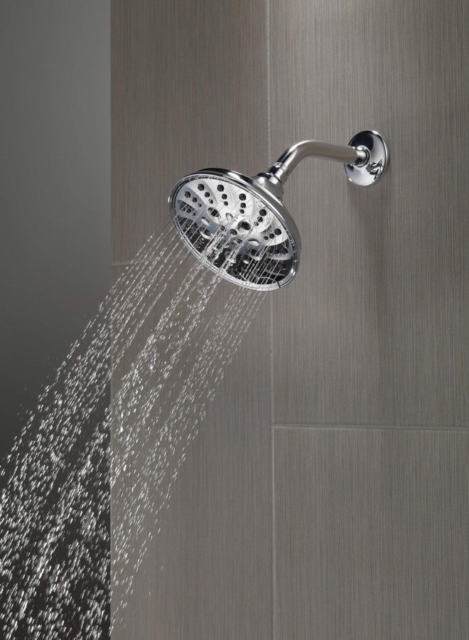 Delta Faucet 52669-BL 5-Setting H2OKinetic Trad Raincan Shower Head, Matte Black - Image 3