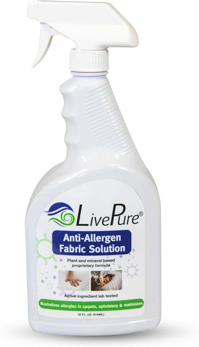Live Pure Anti-Allergen 32 OZ Fabric Spray for Household Surfaces - Image 1