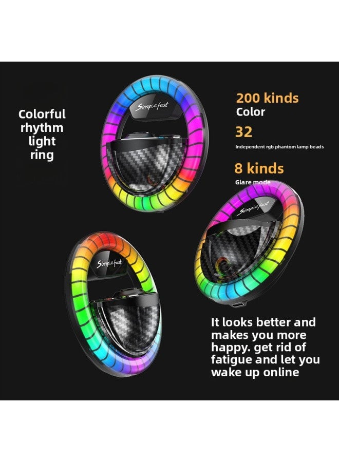 إسكدنيا رذاذ تلقائي برائحة السيارة الملونة RGB التحكم الصوتي، ضوء ملون، ضوء لاقط مضيء، ضوء جوي، زخارف موفرة للطاقة - مصدر الضوء: حزمة واحدة - لون فاتح: مسحوق جرلي (كولونيا مجانية + سائل علاج عطري بحري) - Image 5