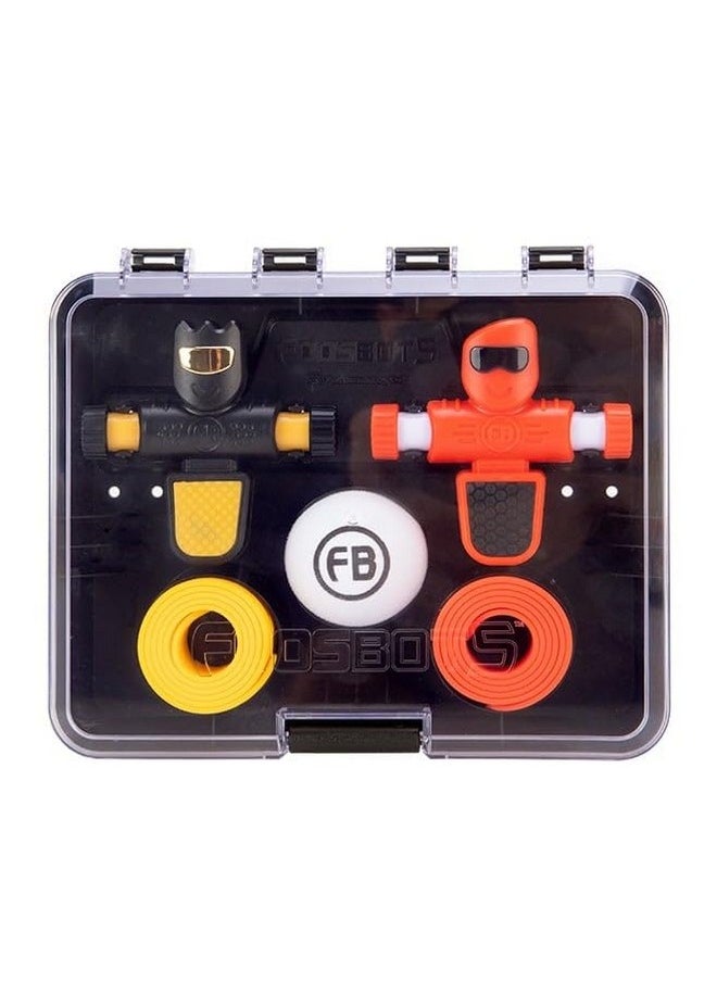 Fat Brain Toys Foosbots On The Go, 2 Player Games for Kids Toys, New Active Play Tabletop Trickshot Game for Ages 6 and Up