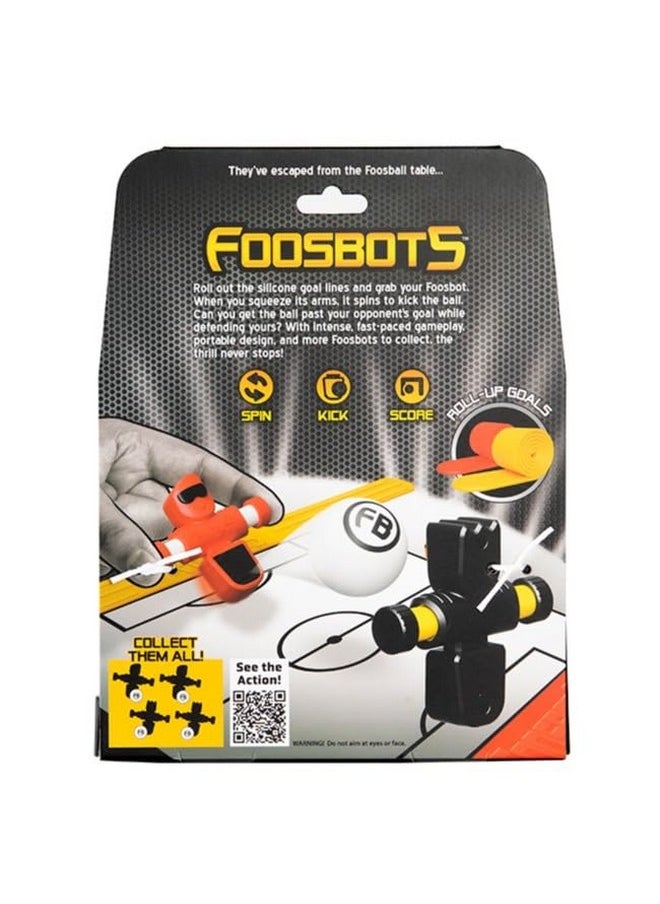 Fat Brain Toys Foosbots On The Go, 2 Player Games for Kids Toys, New Active Play Tabletop Trickshot Game for Ages 6 and Up