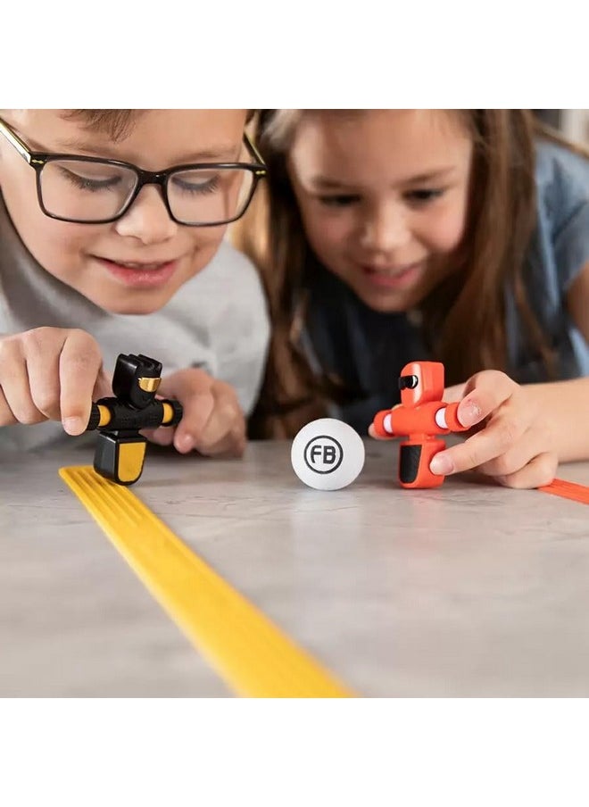 Fat Brain Toys Foosbots On The Go, 2 Player Games for Kids Toys, New Active Play Tabletop Trickshot Game for Ages 6 and Up