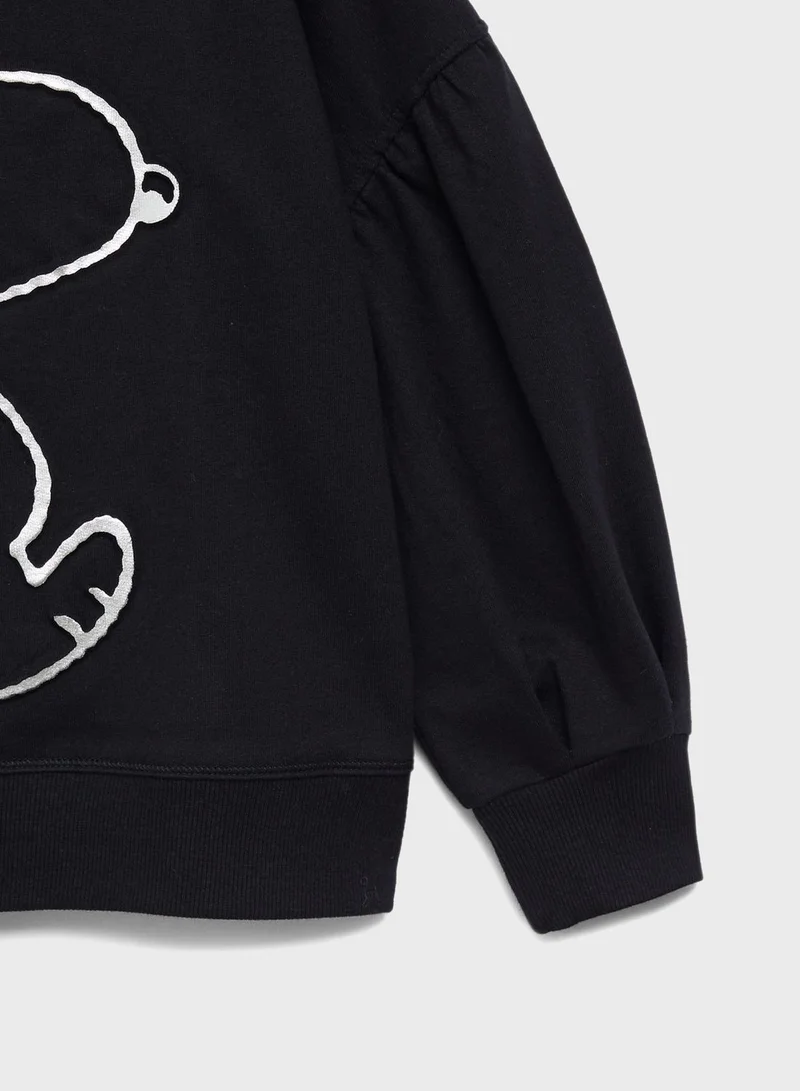 MANGO Kids Snoopy Sweatshirt