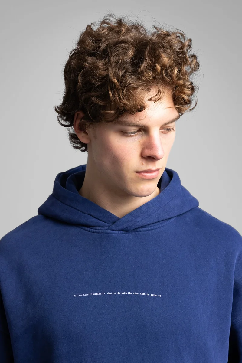 Catch Hooded Sweatshirt with Minimalist Text Detail