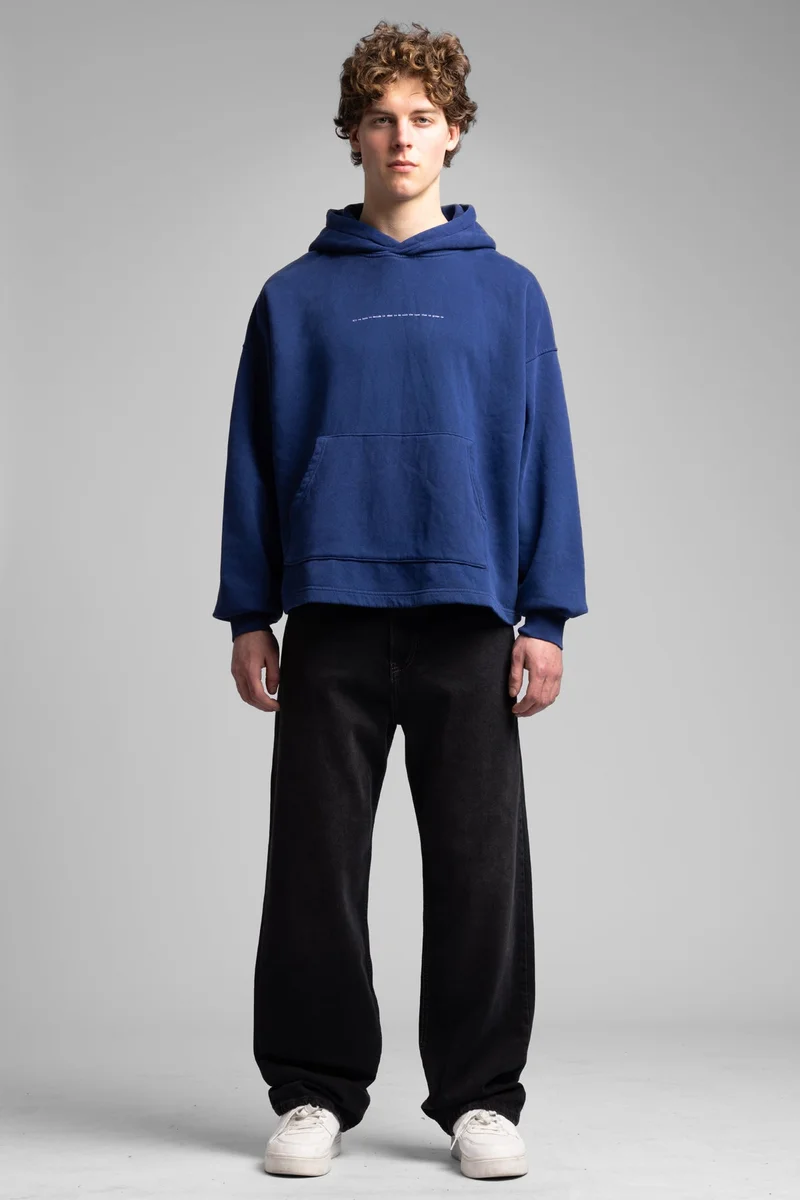 Catch Hooded Sweatshirt with Minimalist Text Detail