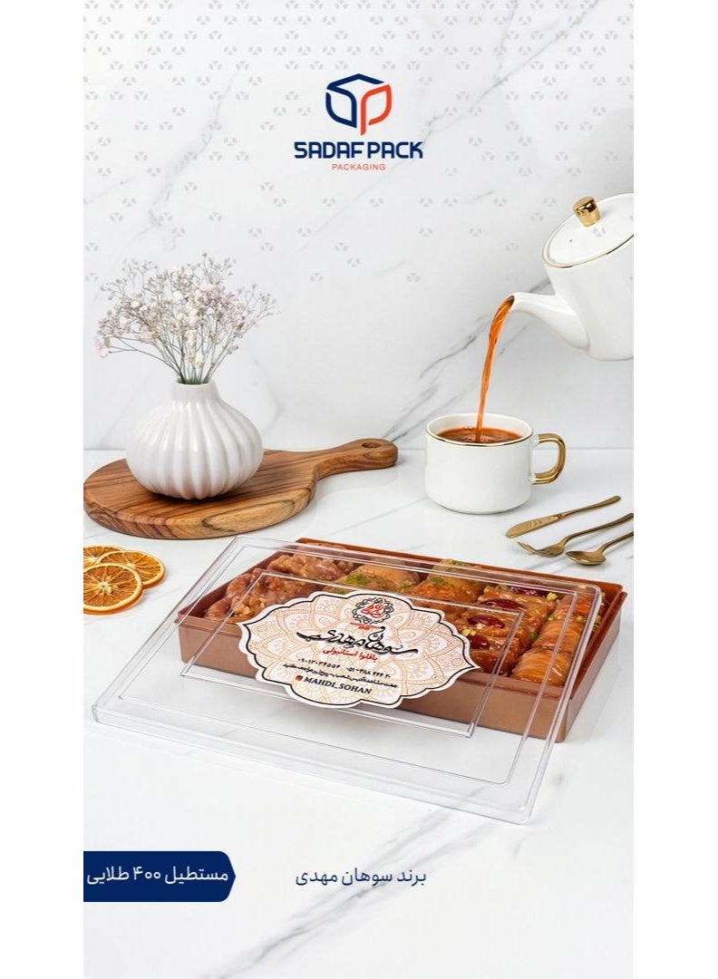 12 علبة كريستالية فاخرة للحلويات والتمور والمكسرات