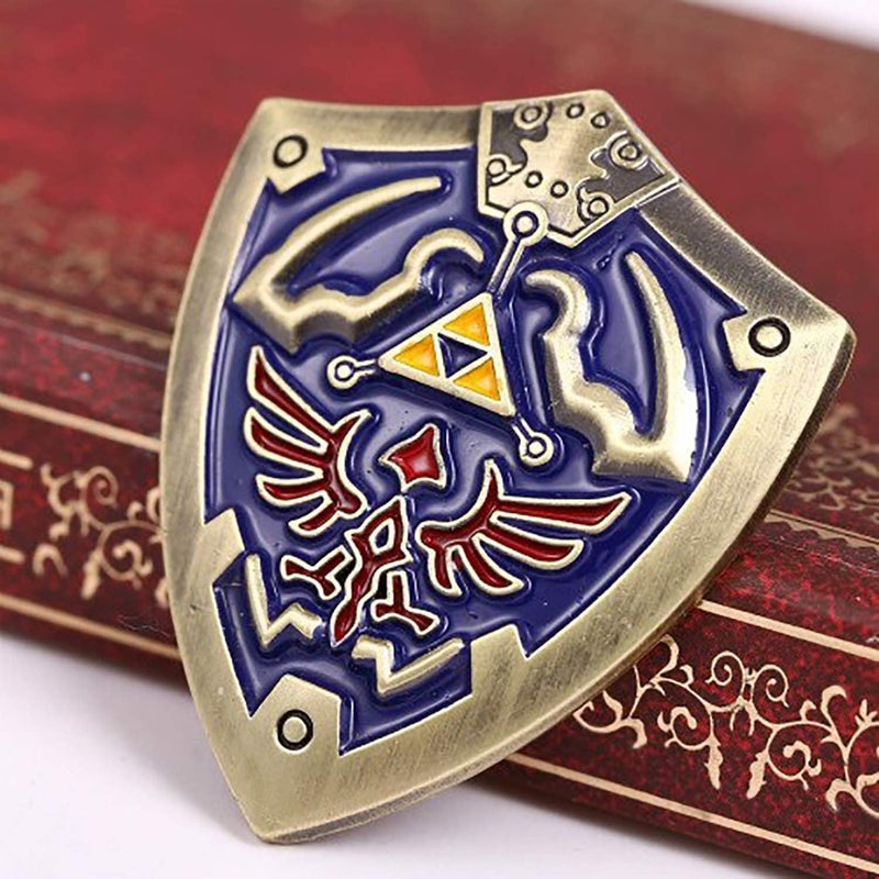 Armear Pin - Hylian Shield Pin - Brooch - Hylian Shield, Blue, Size 1.5 - Image 4