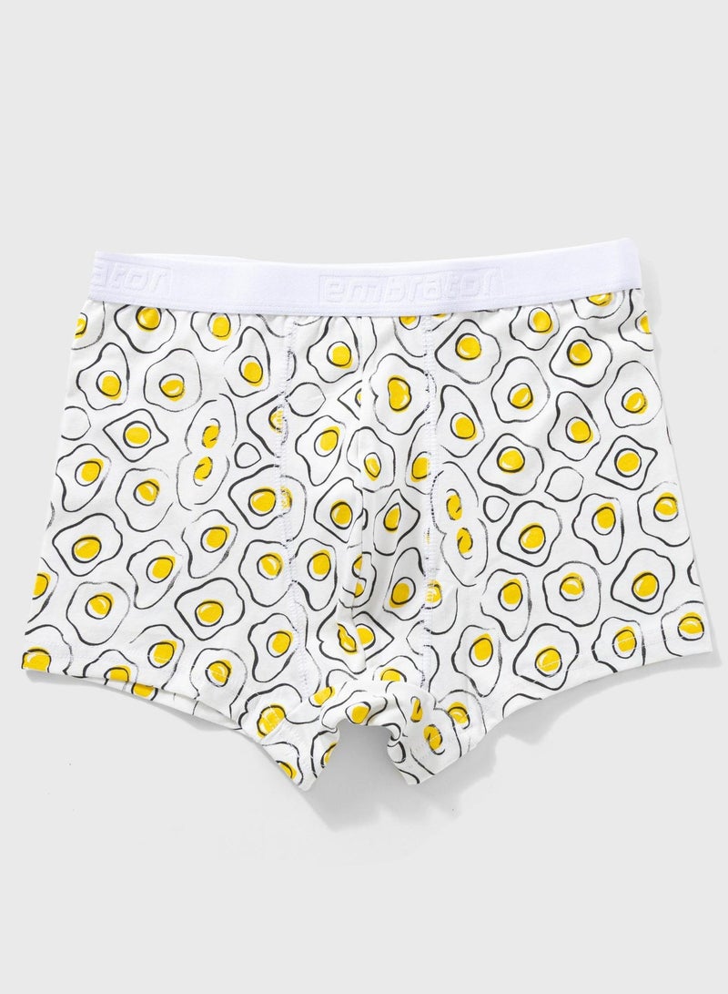 إمبراطور امبراطور باك يحتوي علي 3 قطع بوكسر مطبوع الوان قطن ليكرا رجالي - Image 3