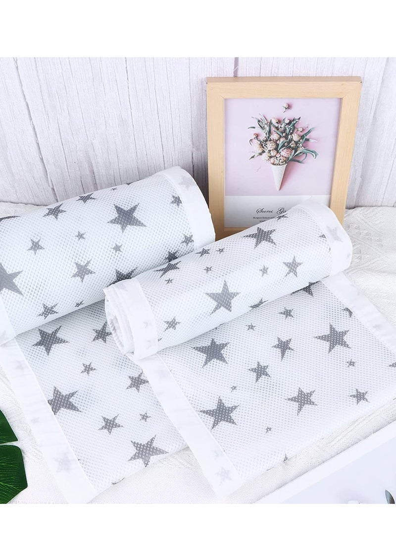 SYOSI - Baby Cot Bumper, Baby Crib Bumpers Padded for Boys Girls, 63*11.8inch+133.9*11.8inch Cot Bed Liner Bumper Set, Soft Cotton Crib Protector Bumper Cushion Crib Padding for Sides  2PCS - Image 1