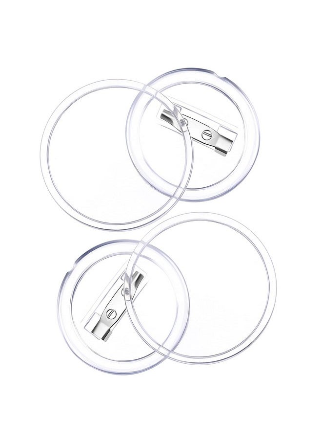 Chinco - 50 Pack Acrylic Button Pins Badge Clear Button Pins Custom Button Pins Kit Blank Button Pins Bulk Photo Buttons Make Your Own Buttons Pins For Diy Craft Supplies(2.25 Inch) - Image 1