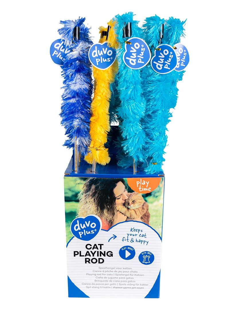 duvo Plus Playing Rod Plumeau Mix Color Toy For Cats 47Cm - Image 2