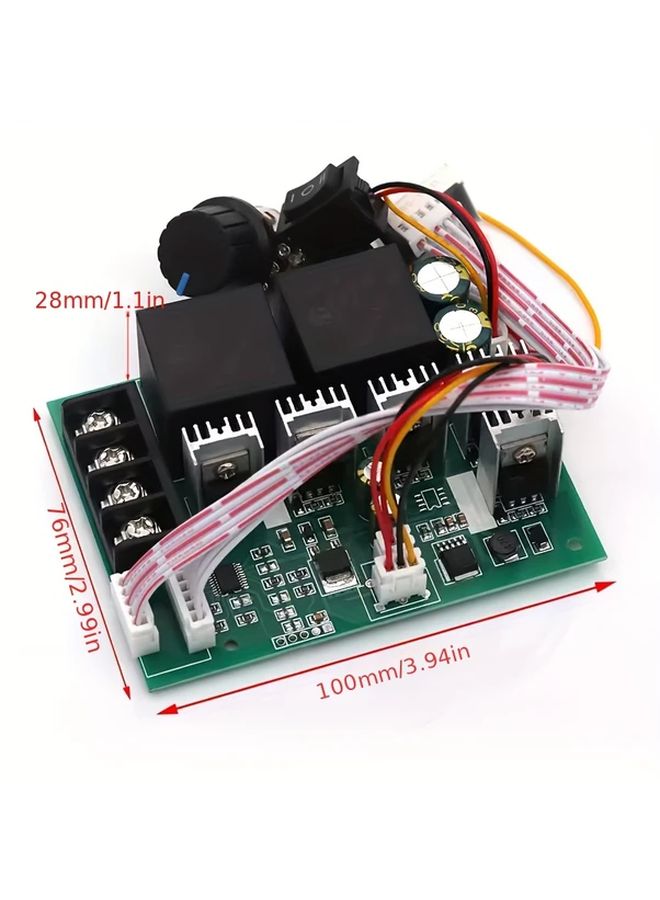 Digital Display PWM Motor Speed Controller 40A 12V 36V DC With Shell - Image 5
