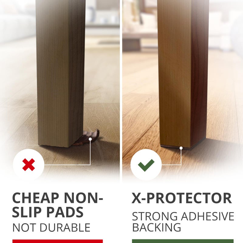 X-PROTECTOR Non Slip Furniture Pads â€“ 12 Premium Furniture Grippers 3"! Best SelfAdhesive Rubber Feet Furniture Feet â€“ Ideal Non Skid Furniture Pad Floor Protectors â€“ Keep Furniture in Place! - Image 4