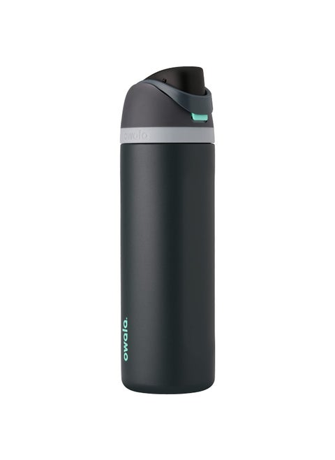 Owala FreeSip Insulated Stainless Steel Water Bottle with Straw for Sports Travel and School BPAFree Sports Water Bottle 24 oz Foggy Tide