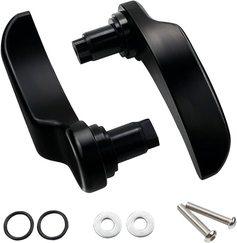 MDPROMCP Black Saddlebag Latch Lever - Saddle Bag Lid Lifters Aluminum Compatible with Harley Davidson 2014-2024 Street Glide Road King Special Road Glide Special Ultra Limited with Hard Bags - Image 1