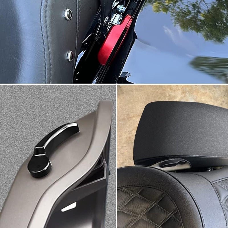 MDPROMCP Black Saddlebag Latch Lever - Saddle Bag Lid Lifters Aluminum Compatible with Harley Davidson 2014-2024 Street Glide Road King Special Road Glide Special Ultra Limited with Hard Bags - Image 5