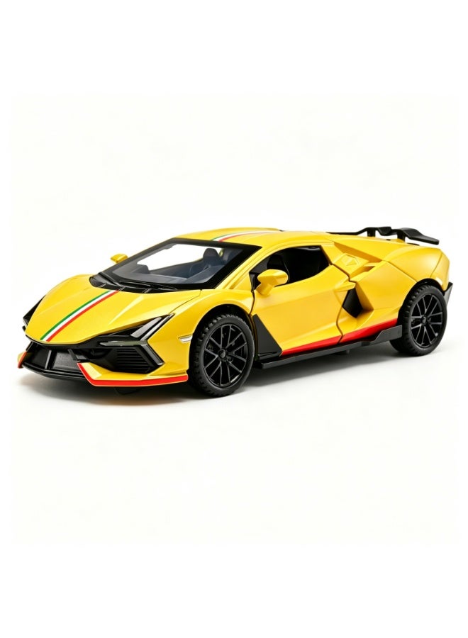 LAMBORGHINI High-Detail Alloy Car Model with Realistic Lighting & Sound Effects, 1:32 Scale Die-Cast Vehicle, Collectible Display Model for Adults & Kids - Image 1