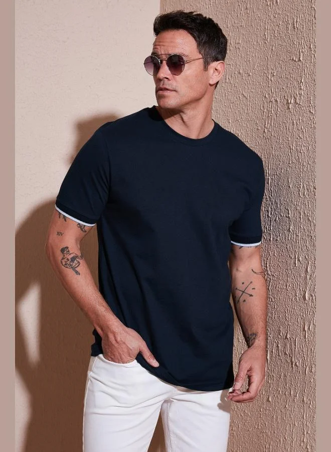 Buratti Stretch Cotton Regular Fit Crew Neck T Shirt Men's T SHIRT 5902981