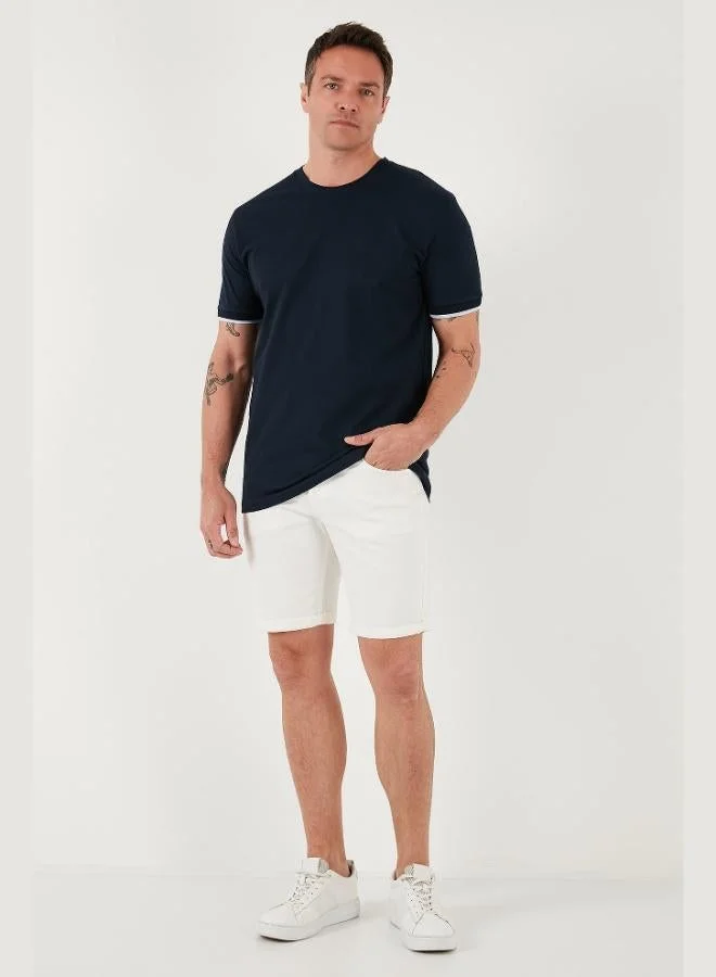 Buratti  Buratti Stretch Cotton Regular Fit Crew Neck T Shirt Men's T SHIRT 5902981 for Men | Best Price UAE