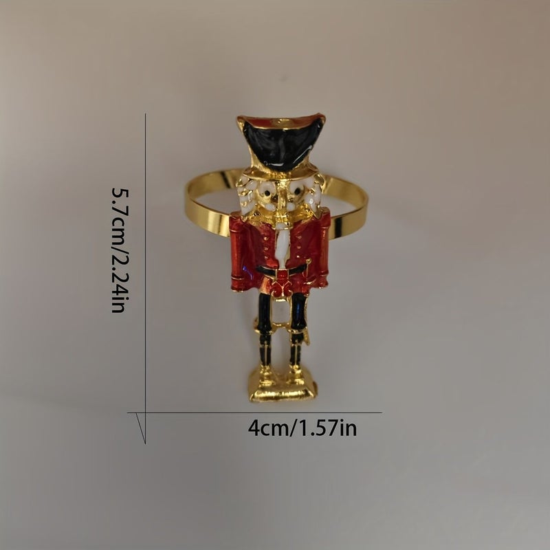8 Pcs Golden Alloy Napkin Rings For Wedding Party Hotel Table Setting Napkin Holders - Image 3