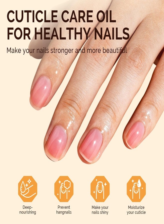 MelodySusie 6Pcs Cuticle Oil Pen Set,Nail Moisturizing Cuticle Oil Enriched with Vitamin E,Softens and Repairs Cuticles,Nail Strengthener,Protects Damaged Skin,Thin Nails,for Home and Salon Use - Image 3