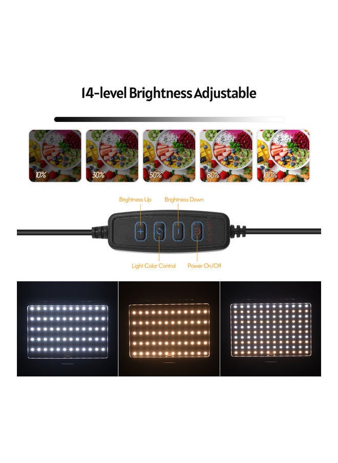 iQeouc - USB LED Video Light Kit Black - Image 1