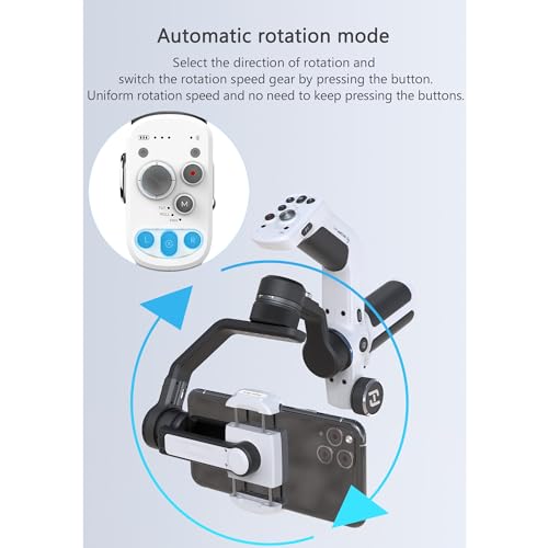 FeiyuTech Mini P Kit[Official] Smartphone Gimbal Stabilizer with Zoom Knob for iPhone&Android,3 Axis Phone Gimbal with Fill Light,AI Tracking,Carry Bag (Mini P KIT:Bag+Light+Tracking Module) - Image 3