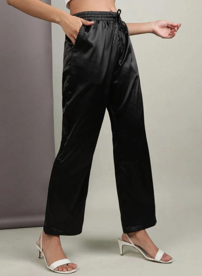 Freehand  Women Flared Solid High-Rise  Pants for Women | Best Price UAE
