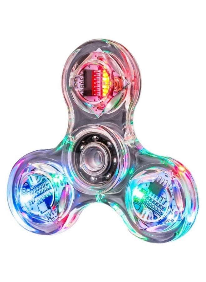 Goolsky Colorful Finger Spinner, Glowing Rotating Novelty Fidget Spinner, Fun Party Favor,Carnival, New Year, Birthday Gift, Party Favor, Fun Game Time, Safe Material, Durable Design, Cool Toy, Kids' Small Toy - Image 1