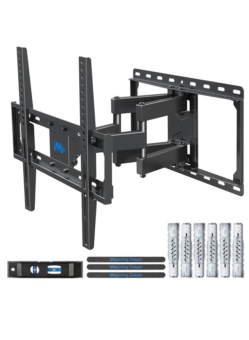 ELTRAZONE TV Wall Bracket Mount Swivel and Tilt for Most of 26-55 Inch LED, LCD, OLED and Plasma Flat Screen TVs up to VESA 400x400mm and 45 kg, Full Motion TV Bracket with Articulating Arms - Image 1