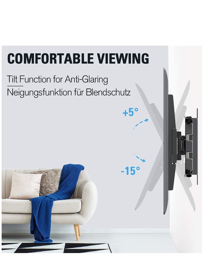 ELTRAZONE TV Wall Bracket Mount Swivel and Tilt for Most of 26-55 Inch LED, LCD, OLED and Plasma Flat Screen TVs up to VESA 400x400mm and 45 kg, Full Motion TV Bracket with Articulating Arms - Image 3