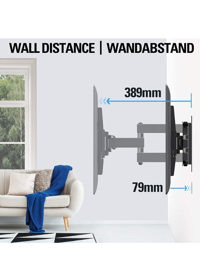 ELTRAZONE TV Wall Bracket Mount Swivel and Tilt for Most of 26-55 Inch LED, LCD, OLED and Plasma Flat Screen TVs up to VESA 400x400mm and 45 kg, Full Motion TV Bracket with Articulating Arms - Image 5