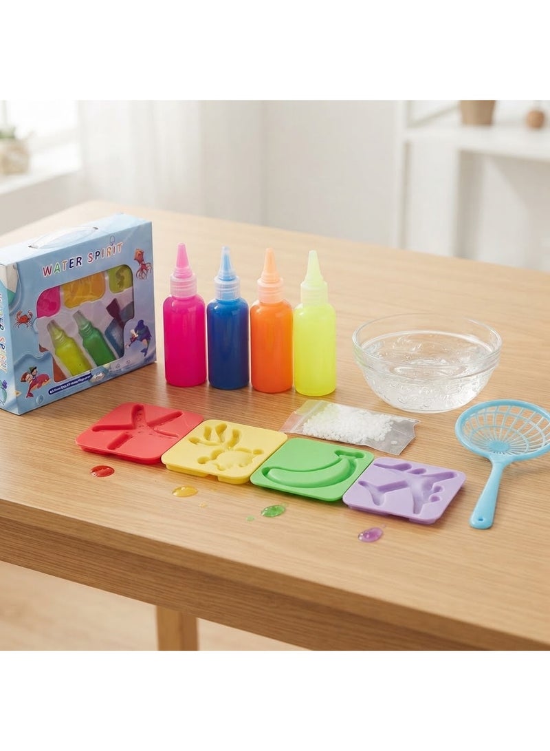 StarKids A comprehensive set of scientific and artistic experiments featuring three bottles of liquid for creating gel shapes and magical aquatic creatures in an interactive way; specially designed to develop children's creative skills, boost their imagination, and provide hours of fun, educational play at home. - Image 2