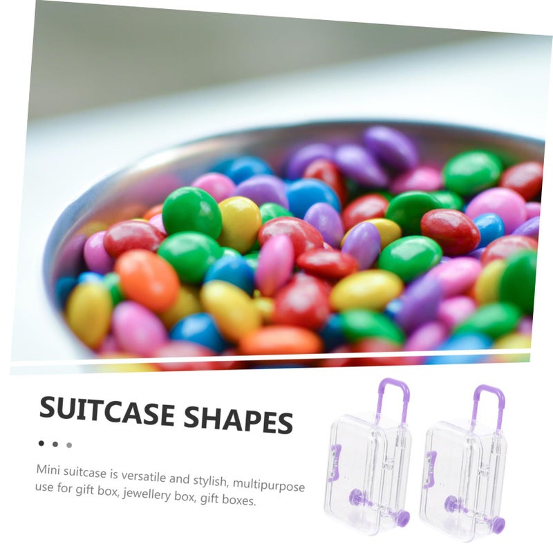 HAKIDZEL 12pcs Candy Shaped Container Mini Suitcase Boxes for Wedding Favors Holiday Treat Packaging Decorative Favor - Image 4