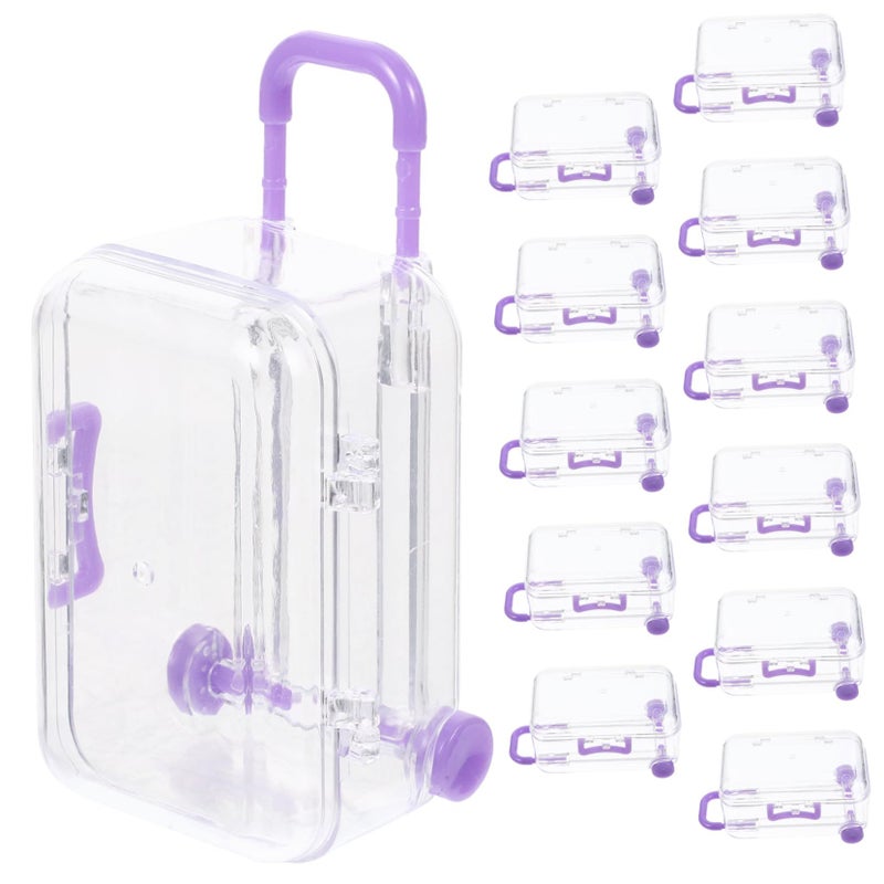 HAKIDZEL 12pcs Candy Shaped Container Mini Suitcase Boxes for Wedding Favors Holiday Treat Packaging Decorative Favor - Image 2