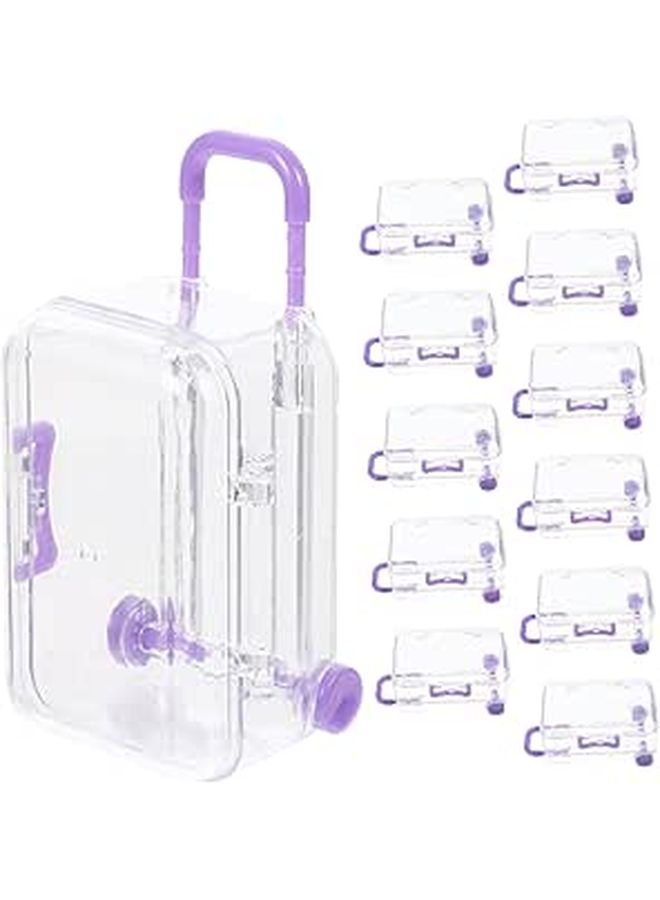 HAKIDZEL 12pcs Candy Shaped Container Mini Suitcase Boxes for Wedding Favors Holiday Treat Packaging Decorative Favor - Image 1