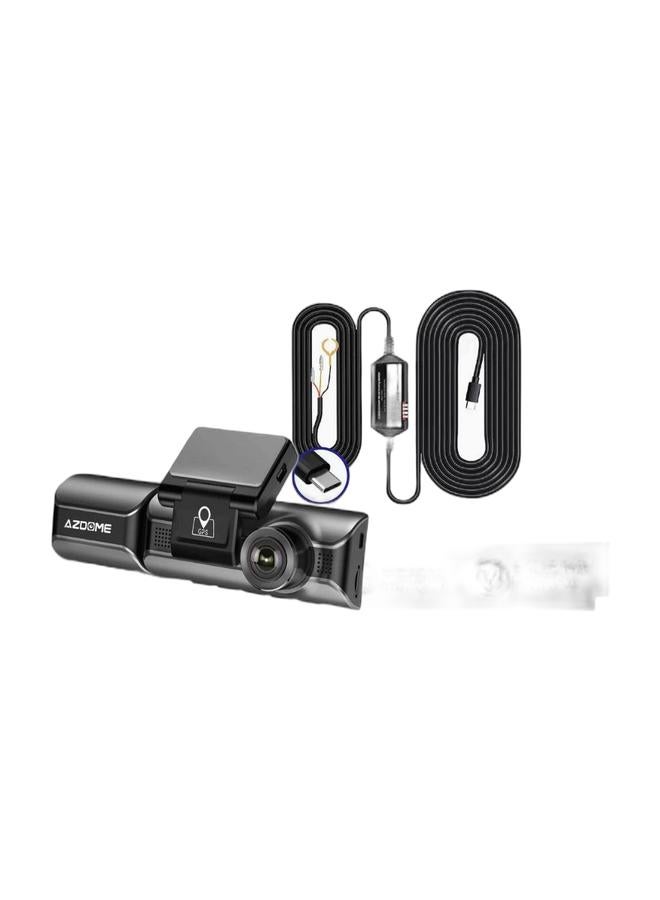 أزدوم داش كام AZDOME M550 Max بدقة Ultra HD (4K + 1K + 2K) | شاشة 3.18 بوصة | GPS وWiFi مدمجان | جهاز تسجيل للسيارة | مراقبة أثناء الوقوف على مدار 24 ساعة | رؤية ليلية | كاميرا خلفية &مجموعة توصيل مباشرة HT03 بمنفذ Type-C لكاميرات السيارة، مراقبة 24 ساعة، تحويل 12-24V إلى 5V/2.5A، حماية متعددة الدوائر، كابل 3.5 متر مع فيوز - Image 1