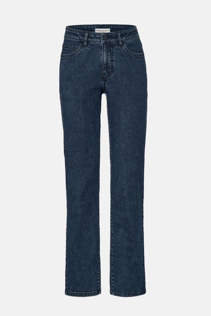 Tchibo Women Regular Fit Washed Stretchable Jeans, Navy  - Image 3