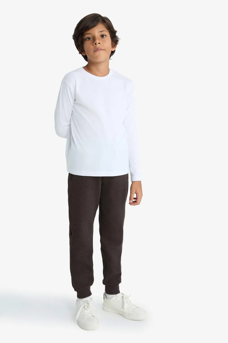 ديفاكتو Boy Elastic Waist Leg Jogger Sweatpants