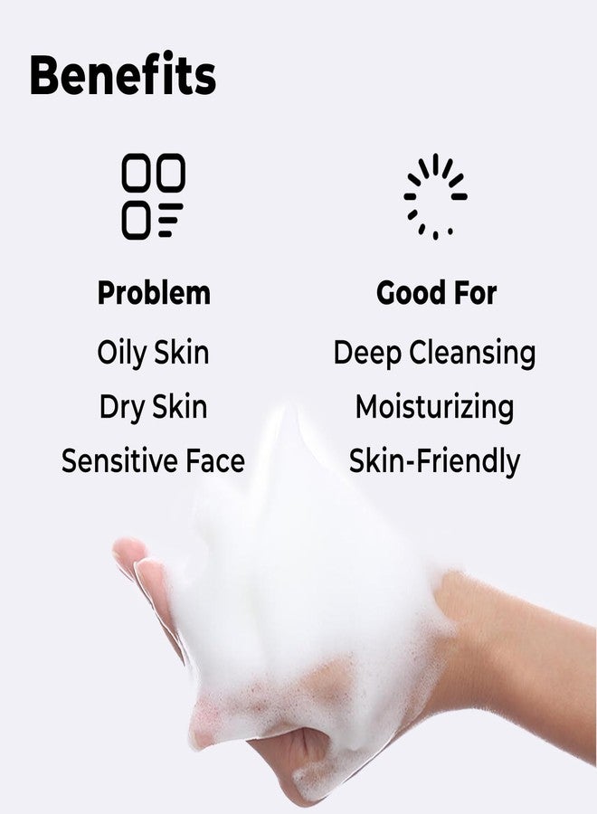 +WIS+ Deep Cleansing Facial Wash Cleanser with Skin-Friendly Amino Acids, Daily Mild Face Cleanser for Sensitive Skin, PH Balancing (3.5fl.oz/100g) - Image 5