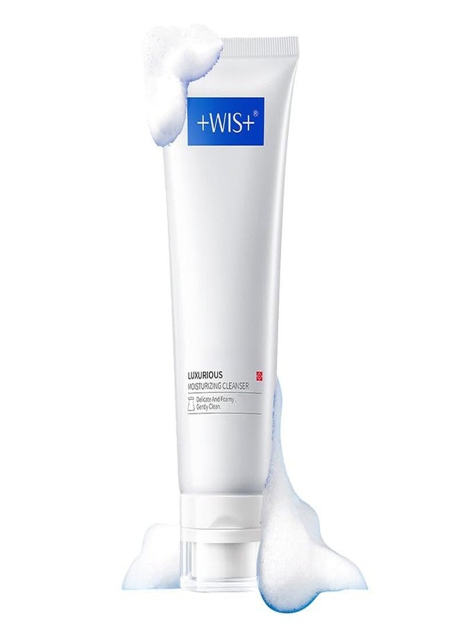 +WIS+ Deep Cleansing Facial Wash Cleanser with Skin-Friendly Amino Acids, Daily Mild Face Cleanser for Sensitive Skin, PH Balancing (3.5fl.oz/100g) - Image 1